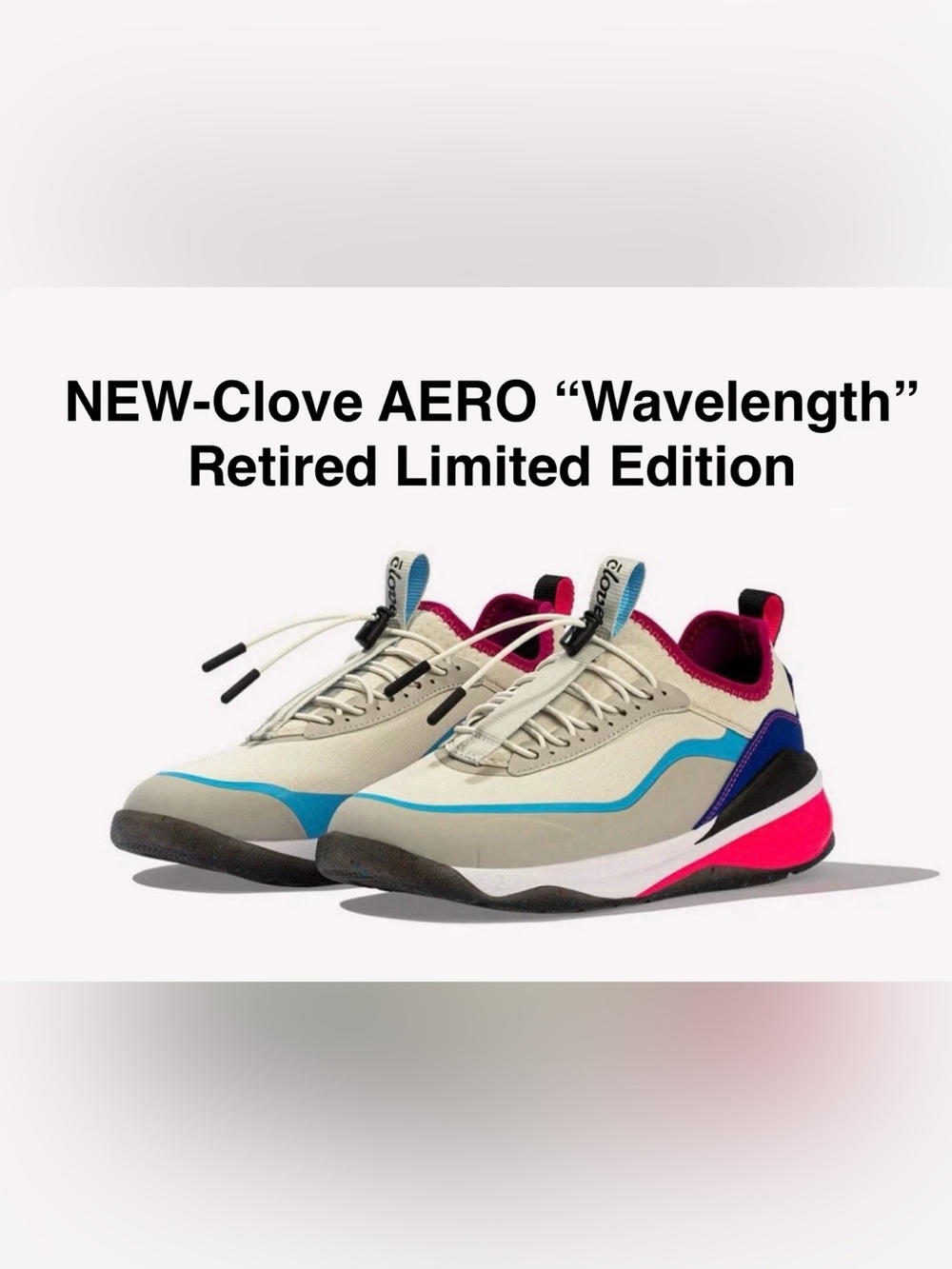 Clove NEW-AERO “Wavelength” Retired & Rare Limited Edition! Size 7.5 women $FIRM